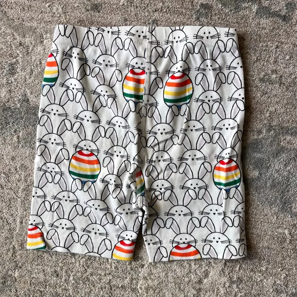 Hanna Andersson Easter Bunny Rainbow Egg Short John PJs 130 cm 8